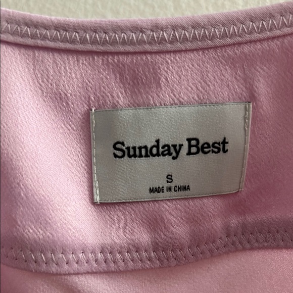 Sunday Best Pink Satin dress - Picture 2 of 4